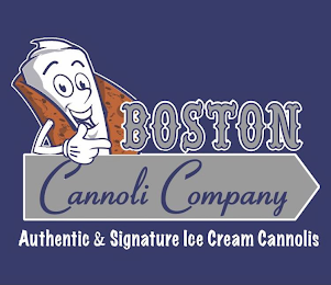 BOSTON CANNOLI COMPANY AUTHENTIC & SIGNATURE ICE CREAM CANNOLIS