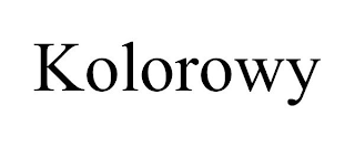 KOLOROWY