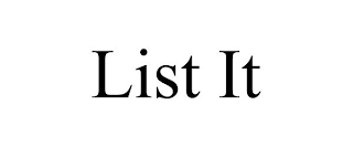 LIST IT