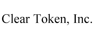 CLEAR TOKEN, INC.