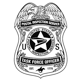 POSTAL INSPECTION SERVICE UNITED STATES POSTAL INSPECTION SERVICE U S TASK FORCE OFFICER EST. 1775