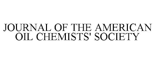 JOURNAL OF THE AMERICAN OIL CHEMISTS' SOCIETY