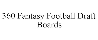 360 FANTASY FOOTBALL DRAFT BOARDS