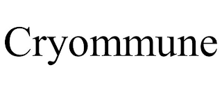 CRYOMMUNE