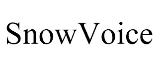 SNOWVOICE