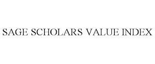 SAGE SCHOLARS VALUE INDEX