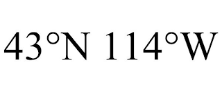 43°N 114°W