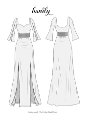 HANILY HANILY ANGEL - THE PERFECT BLACK DRESS