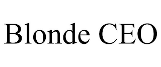 BLONDE CEO
