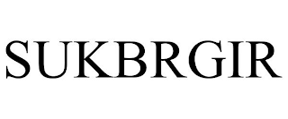 SUKBRGIR
