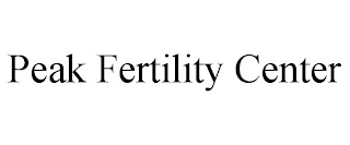 PEAK FERTILITY CENTER