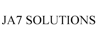 JA7 SOLUTIONS