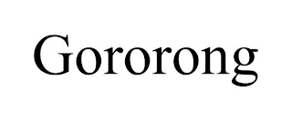 GORORONG