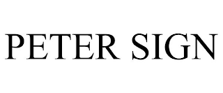 PETER SIGN