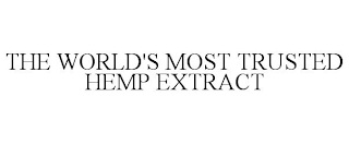 THE WORLD'S MOST TRUSTED HEMP EXTRACT