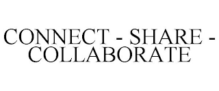 CONNECT - SHARE - COLLABORATE