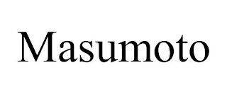 MASUMOTO