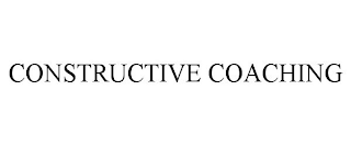 CONSTRUCTIVE COACHING