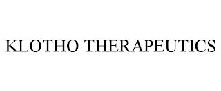 KLOTHO THERAPEUTICS