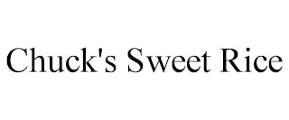 CHUCK'S SWEET RICE