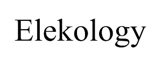 ELEKOLOGY