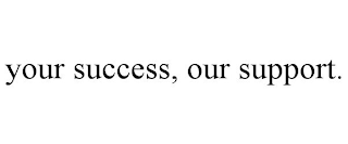 YOUR SUCCESS, OUR SUPPORT.