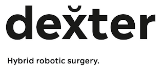 DEXTER HYBRID ROBOTIC SURGERY.