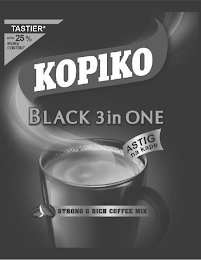 KOPIKO BLACK 3 IN ONE STRONG & RICH COFFEE MIX TASTIER* WITH 25% MORE CONTENT ASTIG NA KAPE