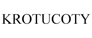 KROTUCOTY