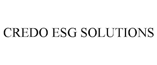 CREDO ESG SOLUTIONS