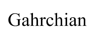 GAHRCHIAN