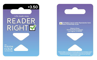 READER RIGHT LIFE MADE EASY VISION CLEAR TECHNOLOGY