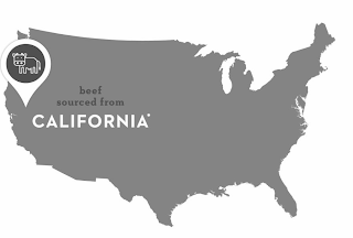 BEEF SOURCED FROM CALIFORNIA*