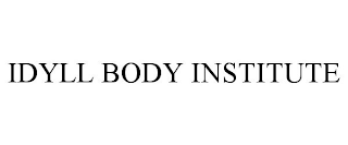 IDYLL BODY INSTITUTE