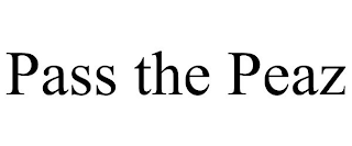PASS THE PEAZ