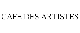 CAFE DES ARTISTES