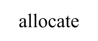 ALLOCATE