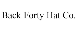 BACK FORTY HAT CO.