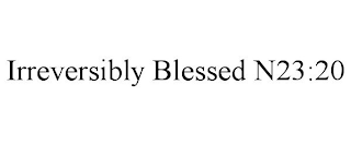 IRREVERSIBLY BLESSED N23:20