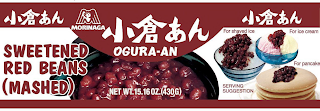 MORINAGA OGURA-AN SWEETENED RED BEANS (MASHED) SERVING SUGGESTION FOR SHAVED ICE FOR ICE CREAM FOR PANCAKE