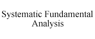 SYSTEMATIC FUNDAMENTAL ANALYSIS