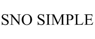 SNO SIMPLE