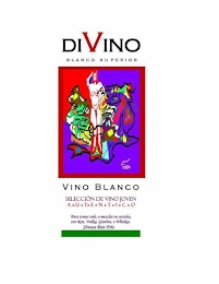 DIVINO BLANCO SUPERIOR GARR VINO BLANCO SELECCIÓN DE VINO JOVEN A·U·T·E·N·T·I·C·O PARA TOMAR SOLO, O MEZCLAR EN COCTELES CON RON, VODKA, GINEBRA, O WHISKEY SÍRVASE BIEN FRÍO