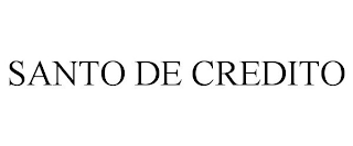 SANTO DE CREDITO