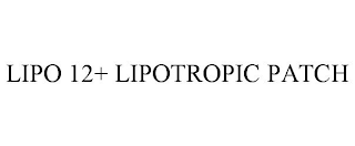 LIPO 12+ LIPOTROPIC PATCH