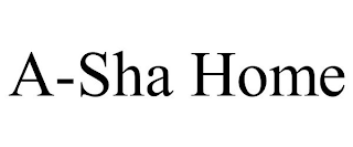 A-SHA HOME