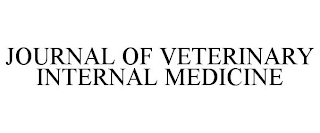 JOURNAL OF VETERINARY INTERNAL MEDICINE