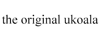 THE ORIGINAL UKOALA