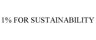 1% FOR SUSTAINABILITY