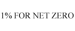 1% FOR NET ZERO